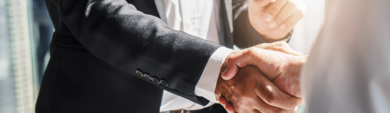 two people shaking hands